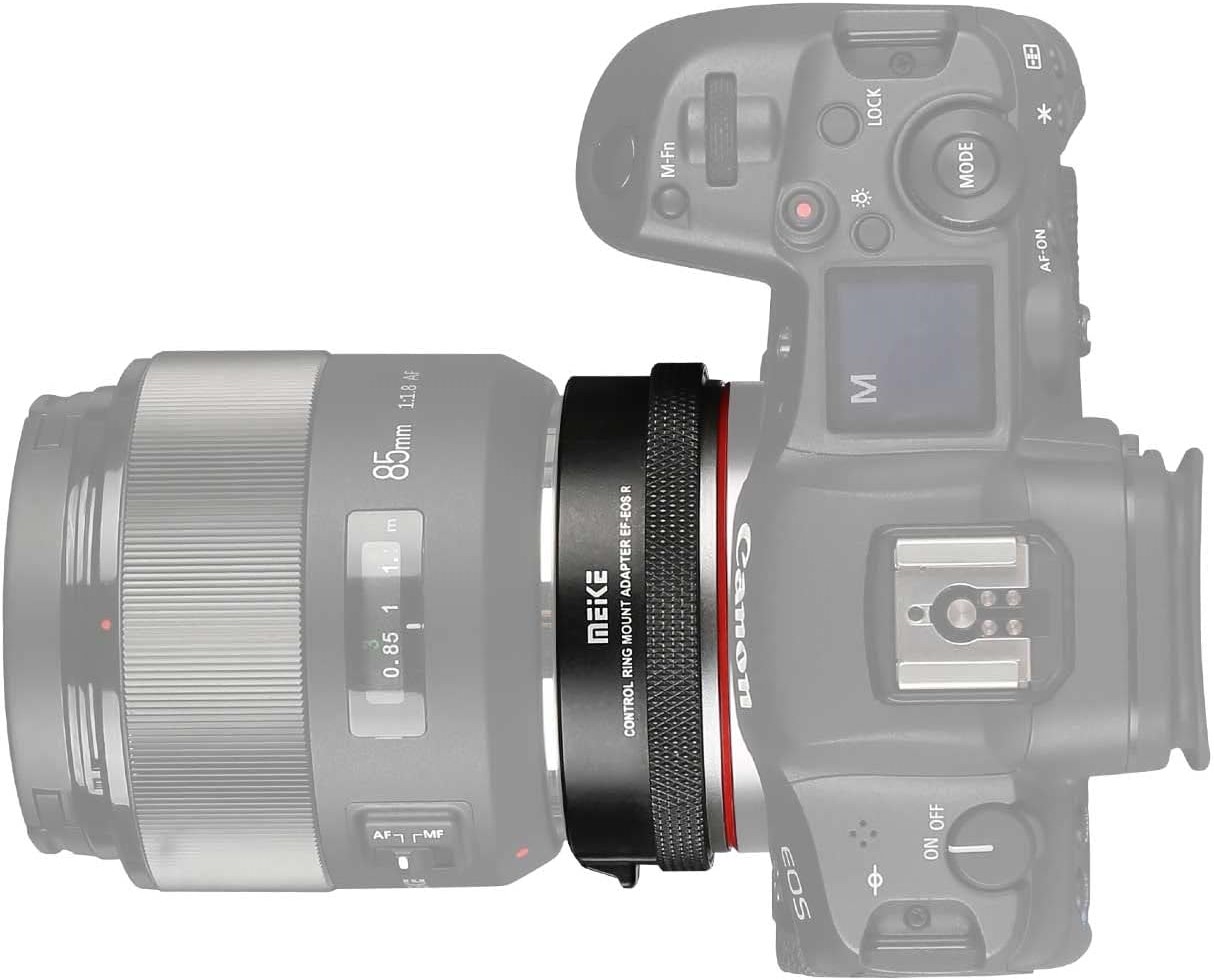 Adaptor Lensa Auto Fokus Meike - Canon Camera Eos R8 ulasan dan harga